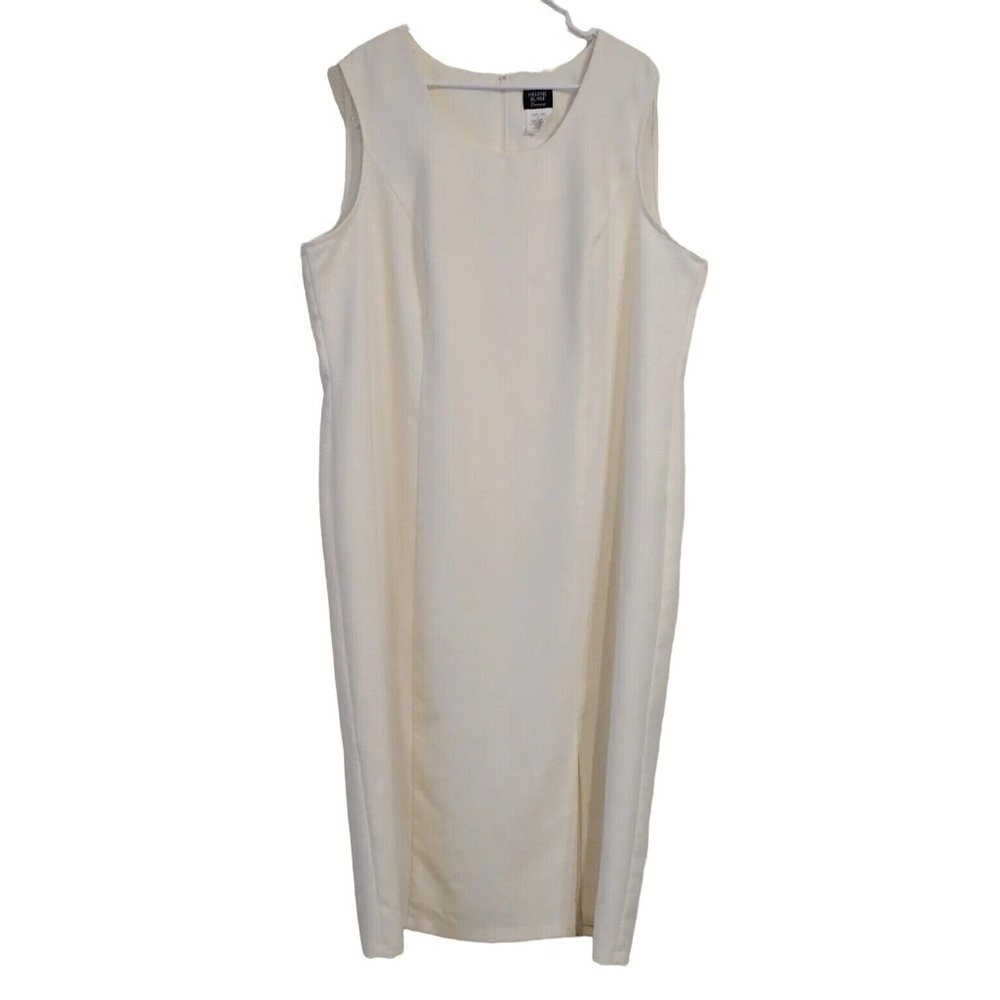 Helene Blake Evening Dress Sleeveless 24W Front Slit Holiday Classic